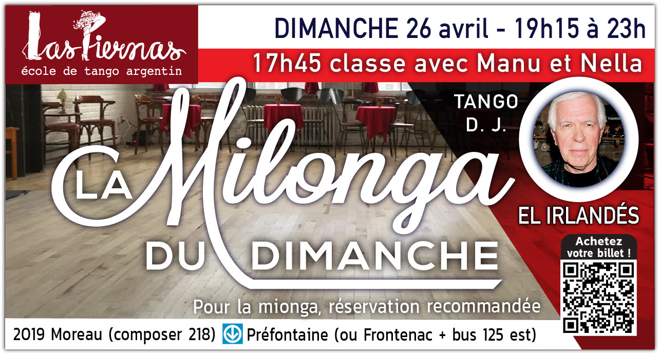 Milonga du DIMANCHE