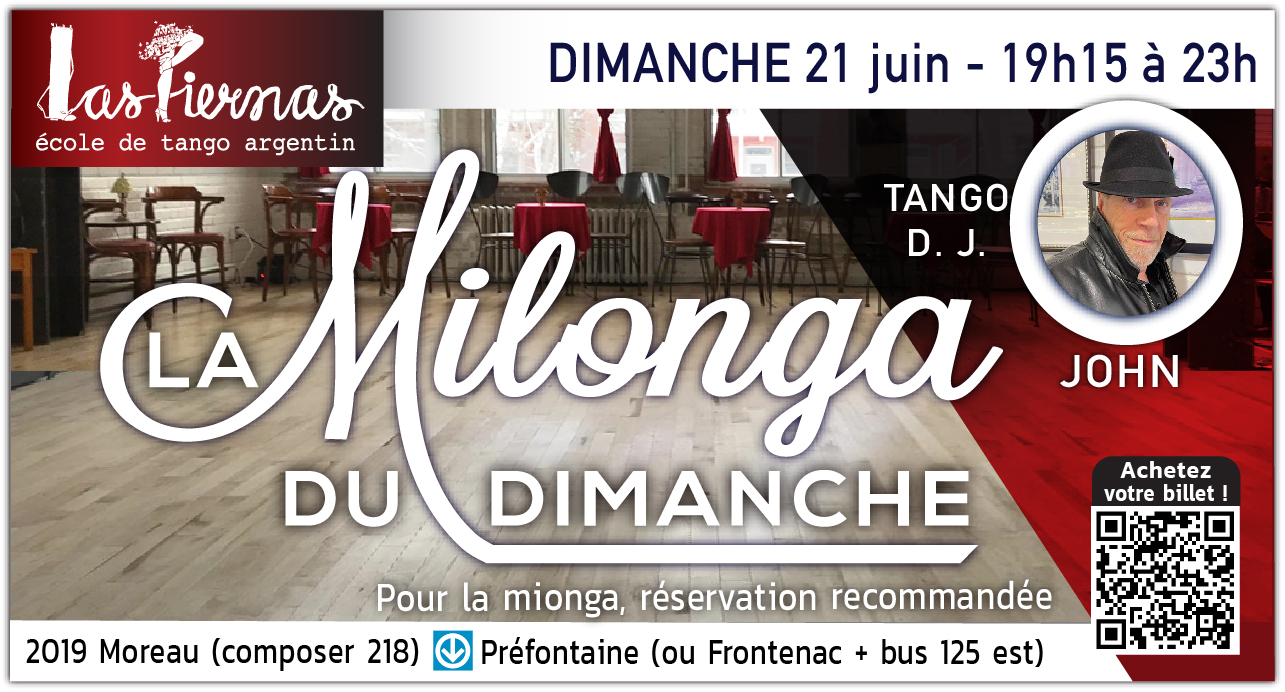 Milonga du DIMANCHE