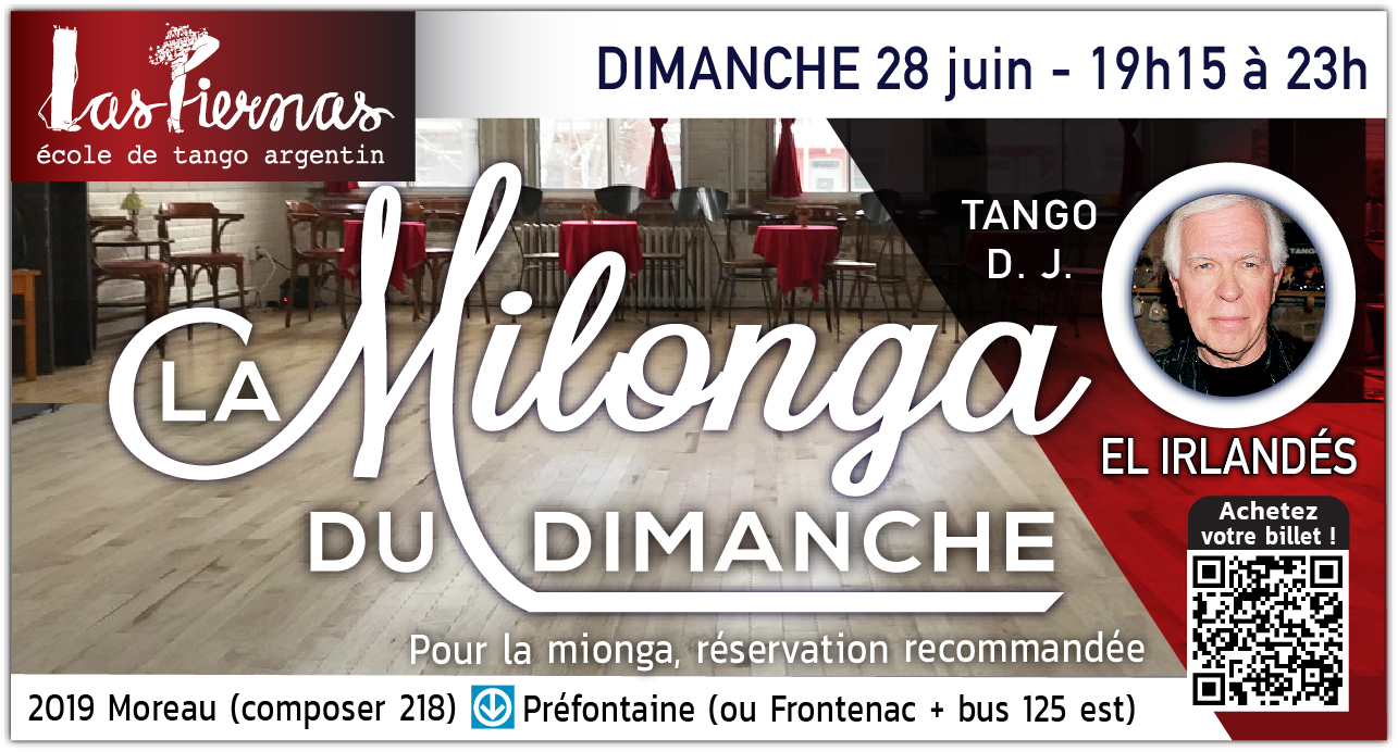 Milonga du DIMANCHE