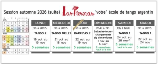Session automne 2